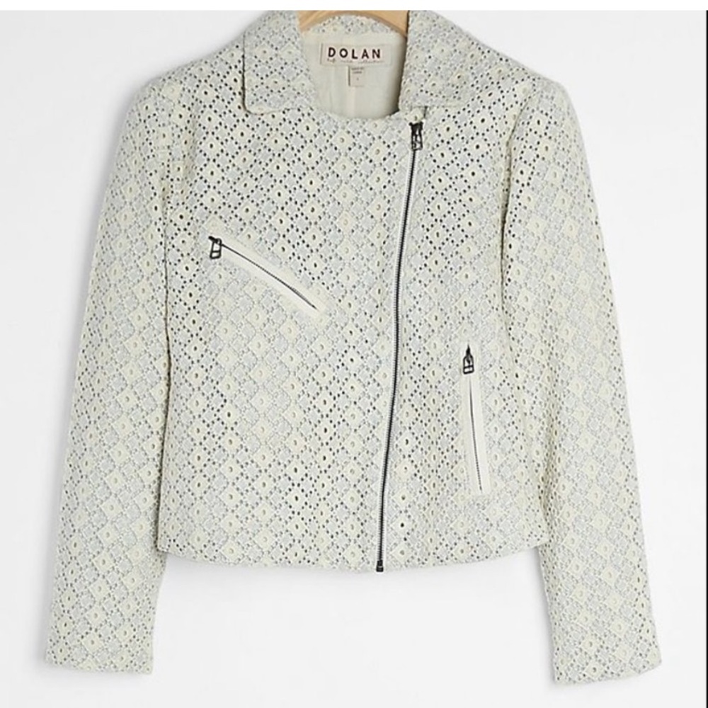 Anthro Dolan Rossi Eyelet Moto Jacket